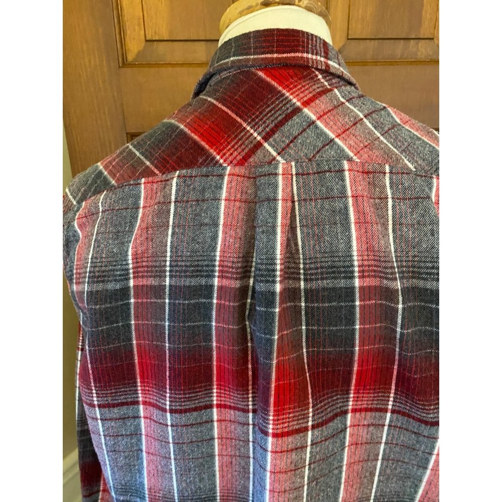 O'Neill Plaid Flannel Shirt Size L 90s Long Sleeve Grunge‎ Surf Skateboard Cali - Picture 6 of 16